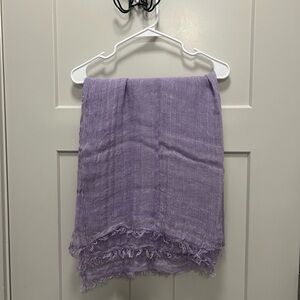 Zara Lilac Textured Scarf